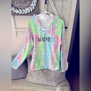 Size XL Sun river tie dye hoodie